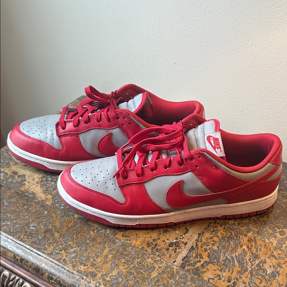 Nike Red and Gray Athletic Shoes